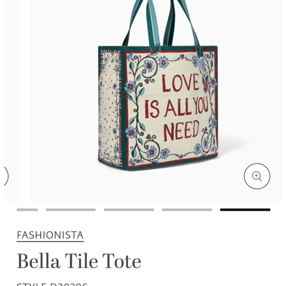 Brighton Bella Tile Canvas Tote - Picture 9 of 9